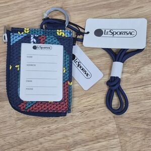 LeSportsac Arc Argyle Lanyard Wallet